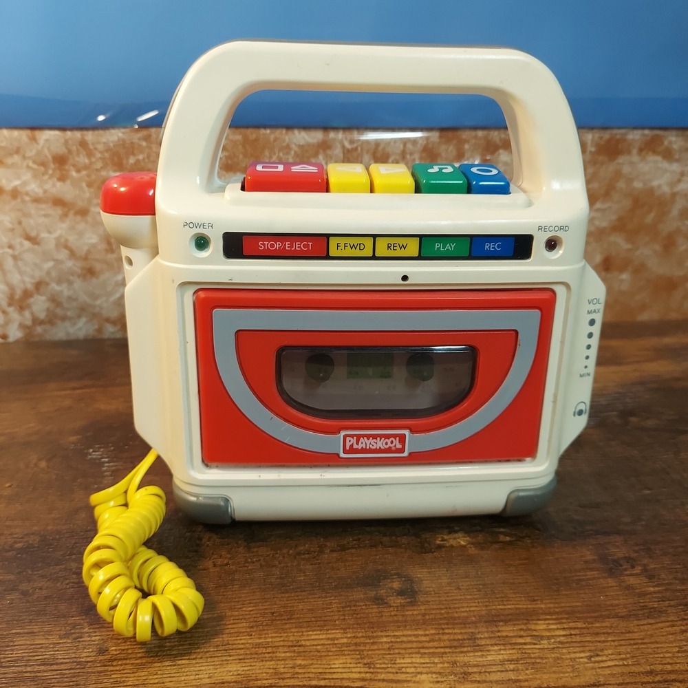 Vintage 1993 Playskool PS-450 Cassette Tape Recorder Player with Microphone